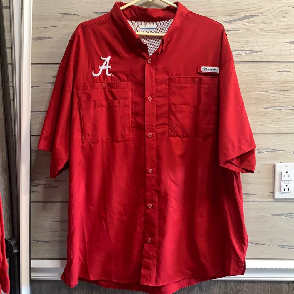 Columbia PFG Red Mens XXL  shirt